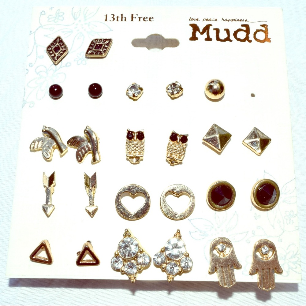 Mudd earring set